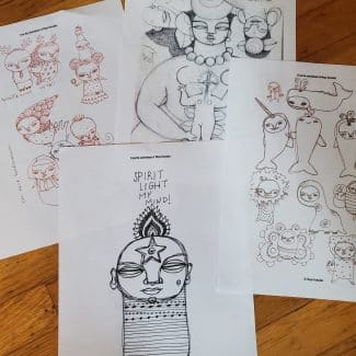 Maya Sketchbook Art Coloring Pages