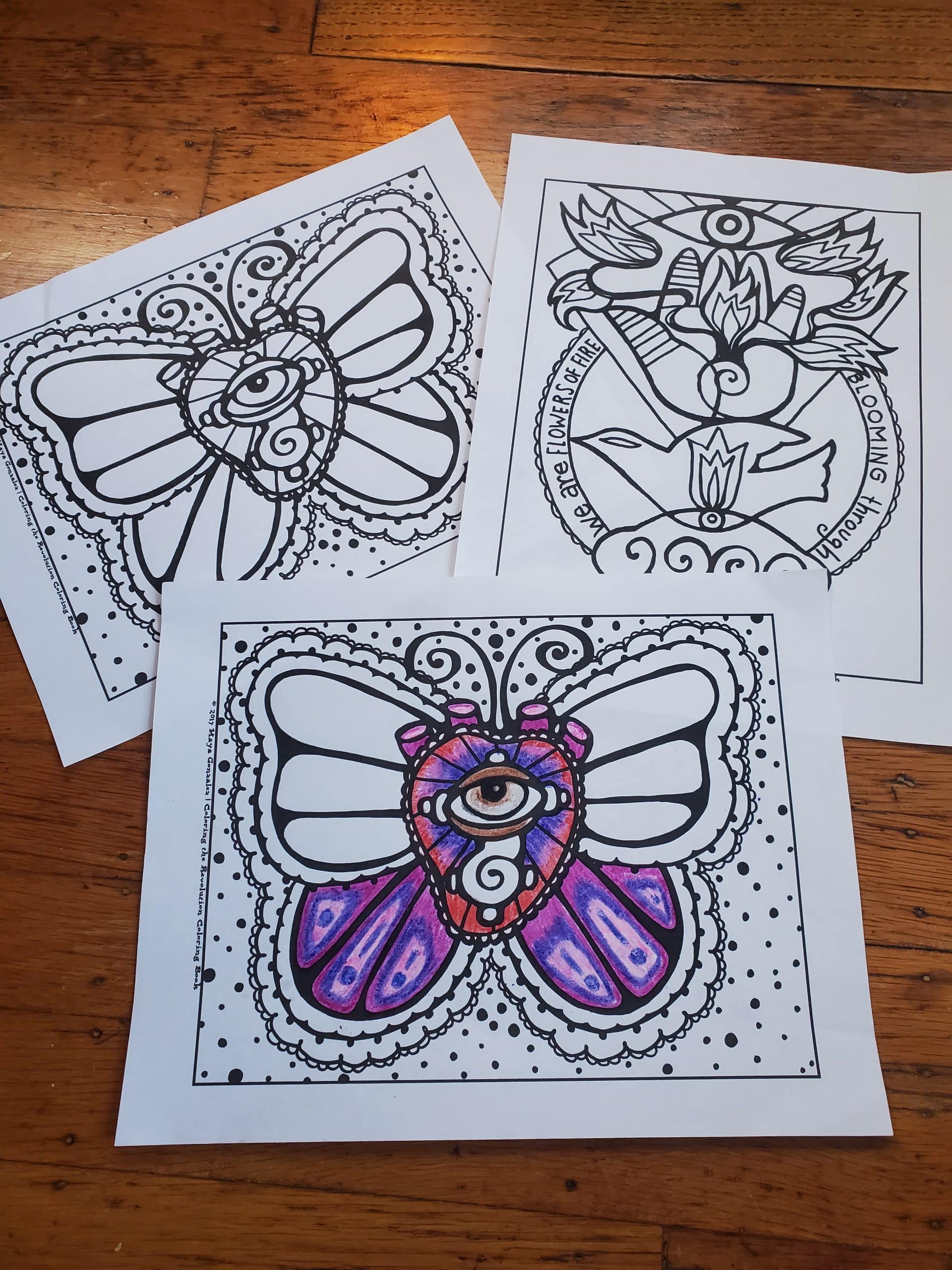 Maya Sketchbook Coloring Pages - Fundraiser Download - Image 2